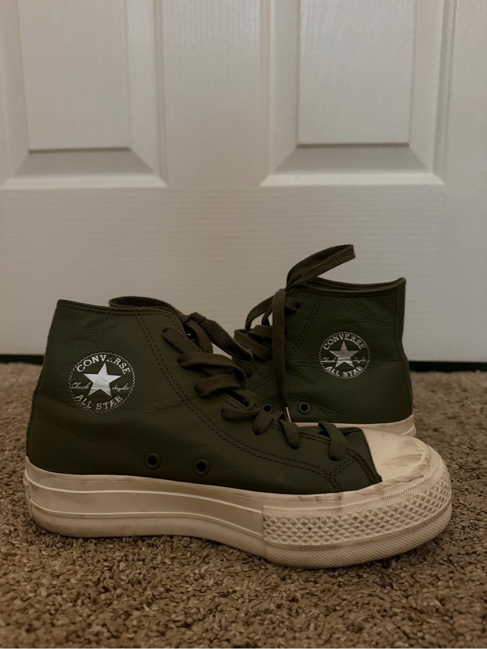 Converse Chuck Taylor All Star High Top Sneakers in Olive Green